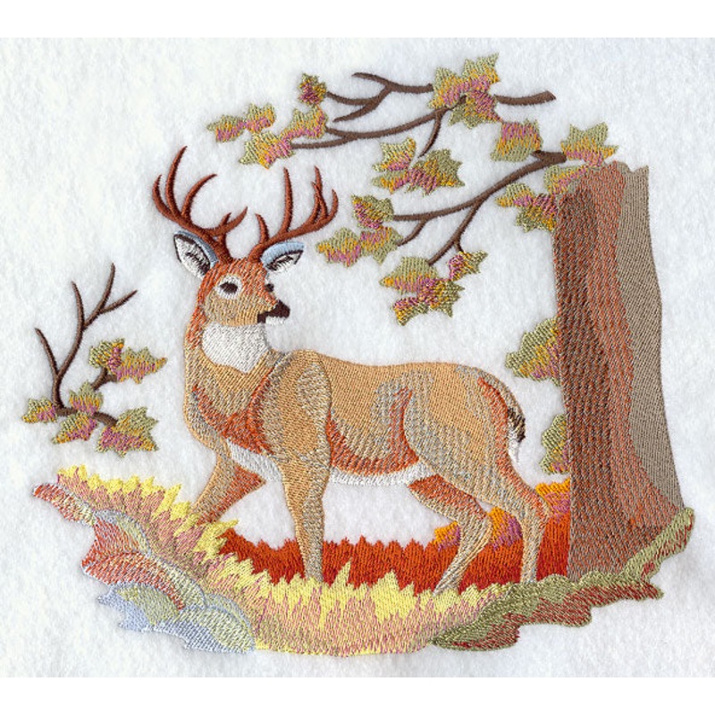 Autumn Deer in Watercolor|7.03″ x 7.79″ / 178.55mm x 197.9mm|5.86″ x 6.51″ / 148.83mm x 165.47mm|4.86″ x 5.39″ / 123.45mm x 136.99mm|All Sizes