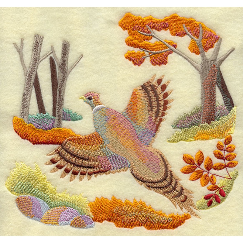 Autumn Pheasant in Watercolor|7.32″ x 7.8″ / 186.02mm x 198.19mm|5.87″ x 6.25″ / 148.97mm x 158.84mm|4.86″ x 5.19″ / 123.49mm x 131.95mm|All Sizes