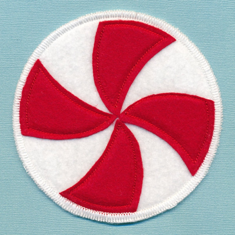 Christmas Coaster – Candy (In-the-Hoop)