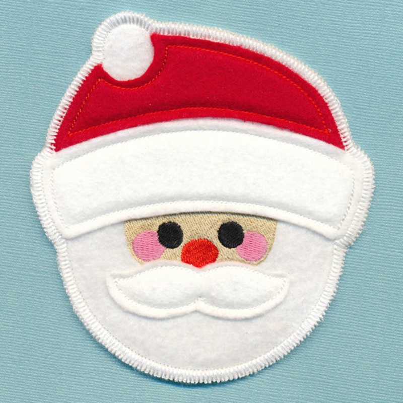 Christmas Coaster – Santa (In-the-Hoop)