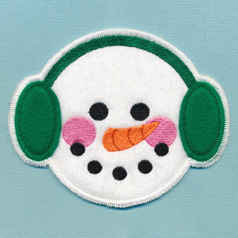 Christmas Coaster – Snowman (In-the-Hoop)