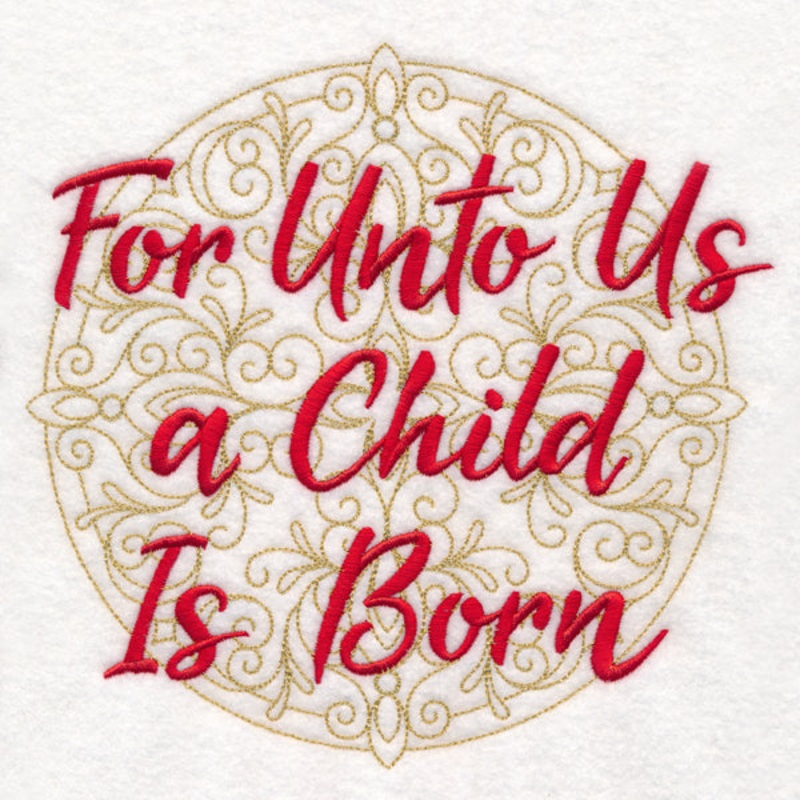 Christmas Spirited Sayings – For Unto Us a Child Is Born