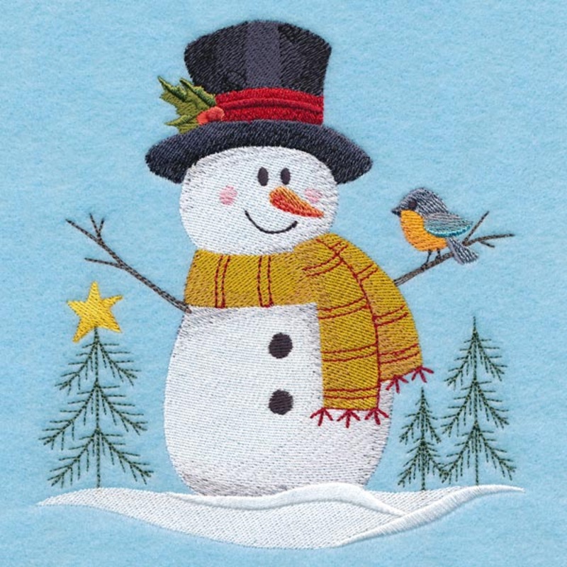 Country Snowman with Robin|6.2″ x 5.83″ / 157.45mm x 148.02mm|5.15″ x 4.85″ / 130.72mm x 123.25mm|3.86″ x 3.64″ / 97.94mm x 92.52mm|All Sizes