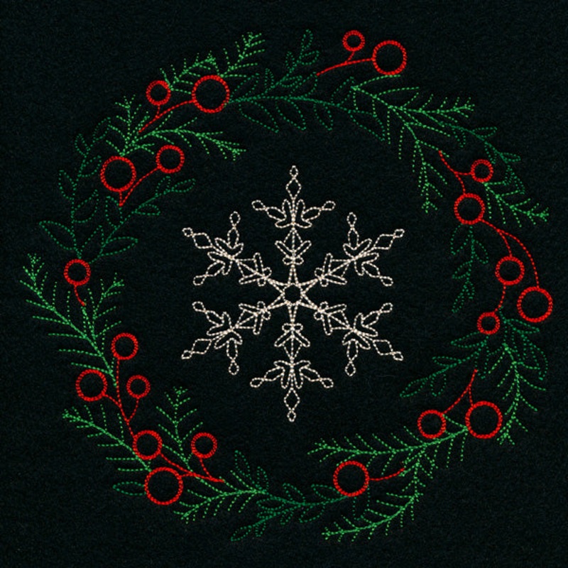 Dainty Snowflake Wreath (Vintage)