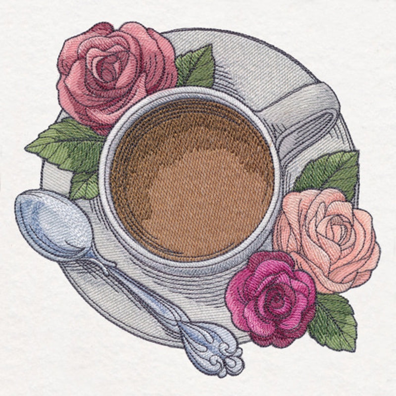 Tea and Roses|7.52″ x 7.8″ / 191.02mm x 198.14mm|6.65″ x 6.9″ / 168.97mm x 175.34mm|5.64″ x 5.85″ / 143.2mm x 148.65mm|4.67″ x 4.85″ / 118.64mm x 123.17mm|All Sizes