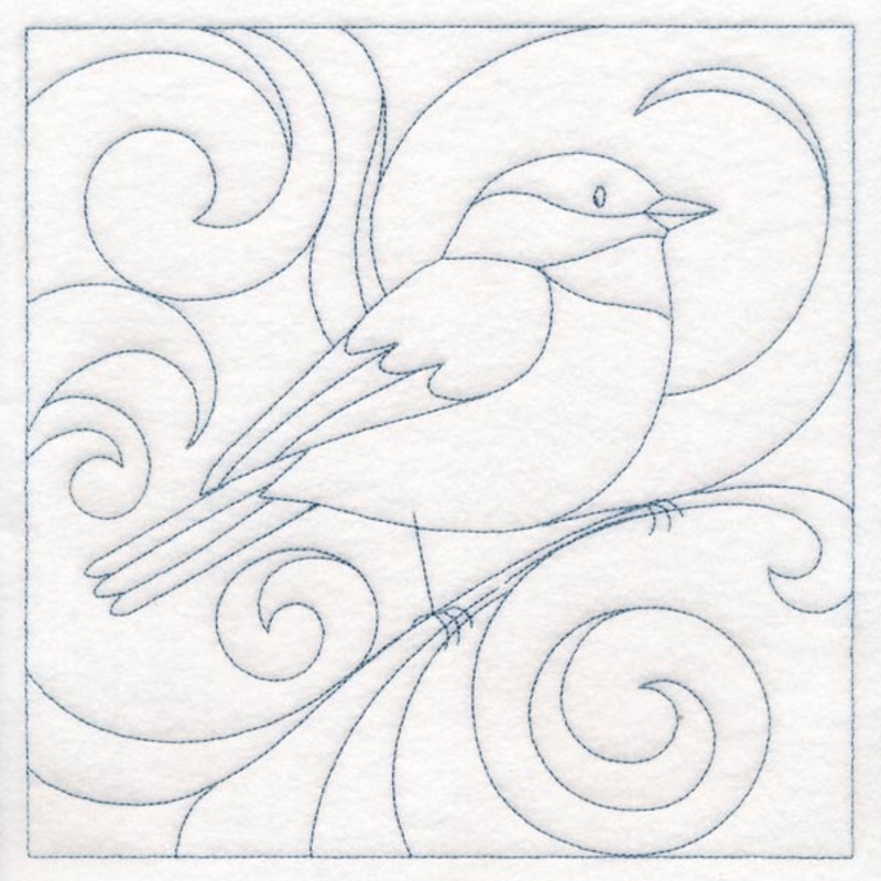Winter Birds Quilting – Chickadee (Double Run)
