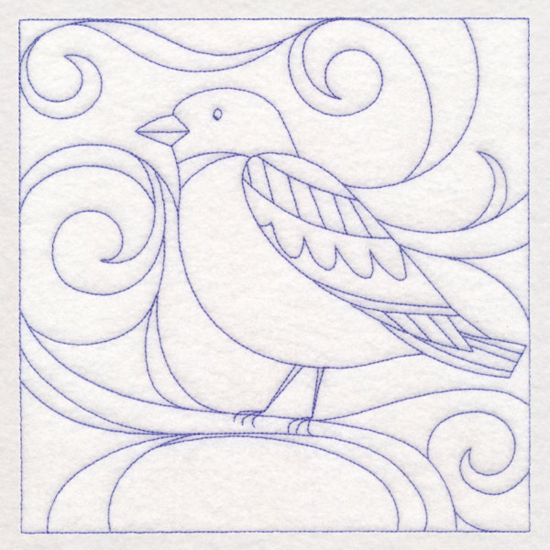 Winter Birds Quilting – Snow Bunting (Double Run)