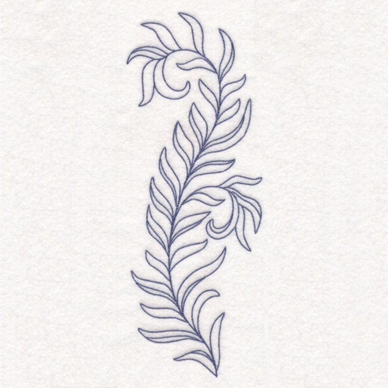Botanical Treasures – Leafy Stem (Vintage)