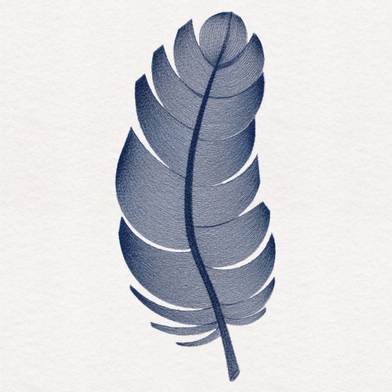 Elegant Etching Feather|11.75″ x 5.06″ / 298.42mm x 128.6mm|9.4″ x 4.05″ / 238.72mm x 102.86mm|7.79″ x 3.36″ / 197.97mm x 85.28mm|6.85″ x 2.95″ / 173.98mm x 74.99mm|3.85″ x 1.66″ / 97.68mm x 42.05mm|All Sizes