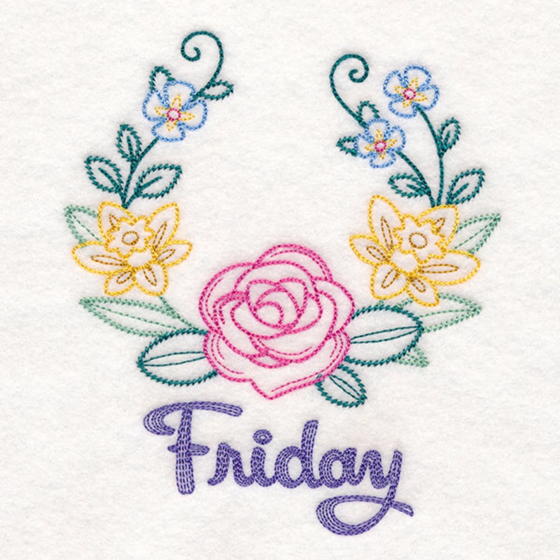 Floral Laurels – Friday (Vintage)