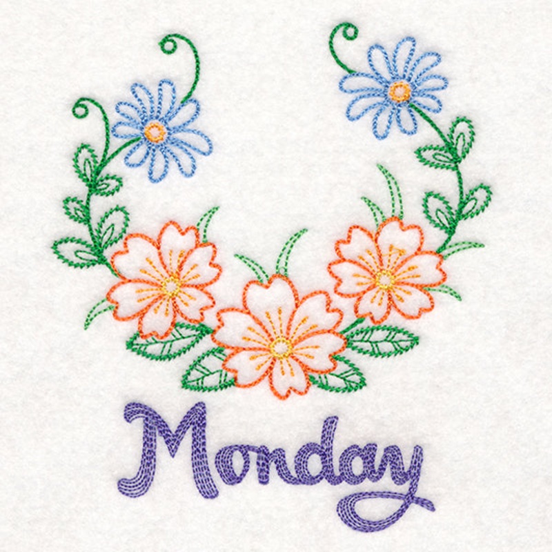 Floral Laurels – Monday (Vintage)