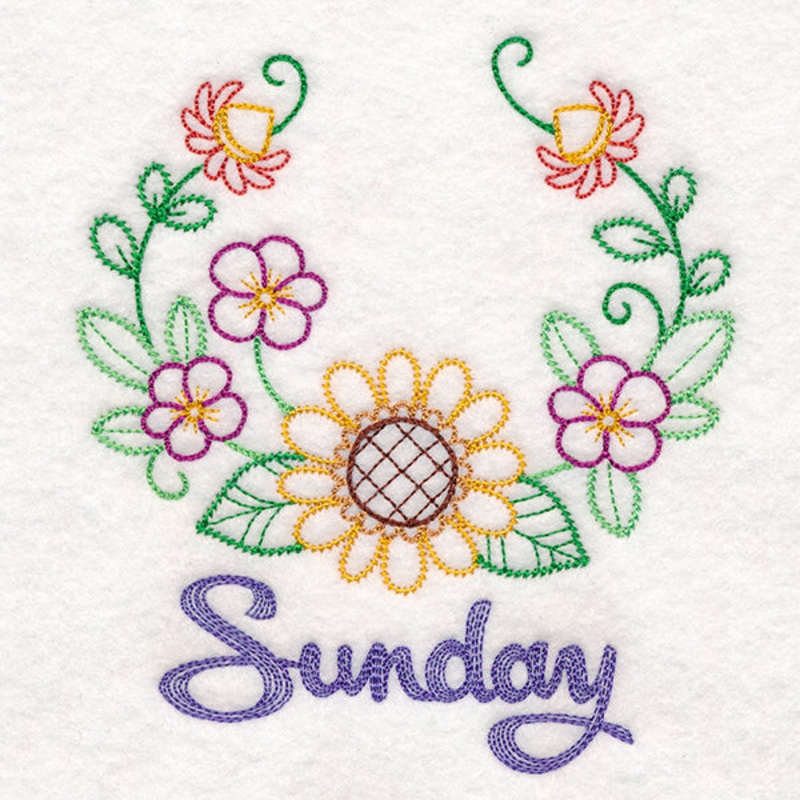Floral Laurels – Sunday (Vintage)