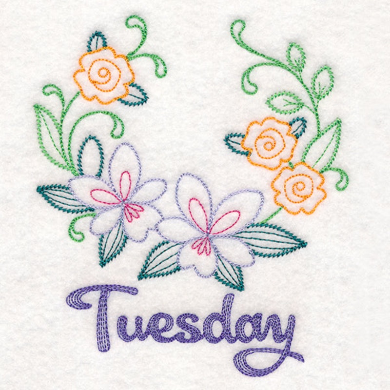 Floral Laurels – Tuesday (Vintage)