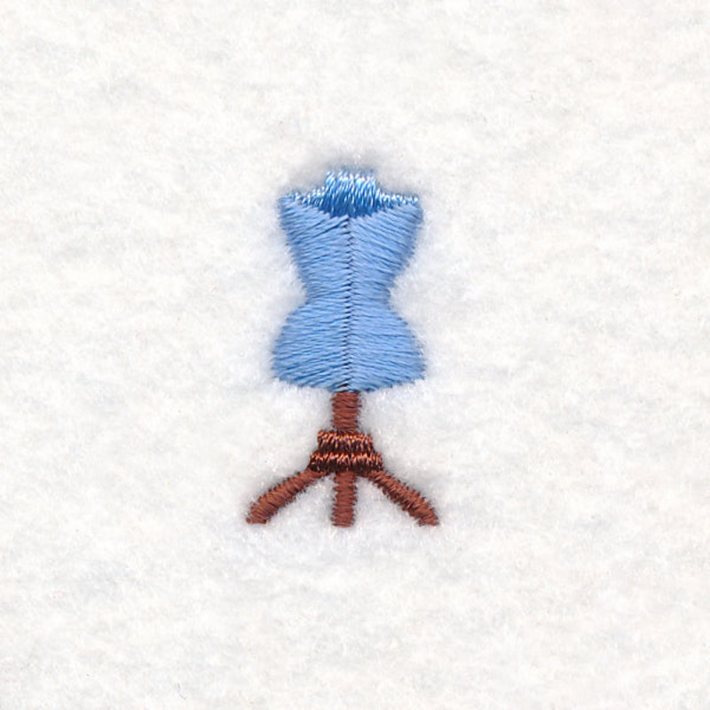 Tiny Dress Form (Miniature)|1.01″ x 0.54″ / 25.56mm x 13.76mm