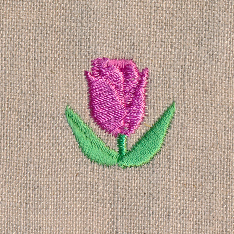 Tiny Tulip (Miniature)|0.97″ x 0.93″ / 24.66mm x 23.72mm
