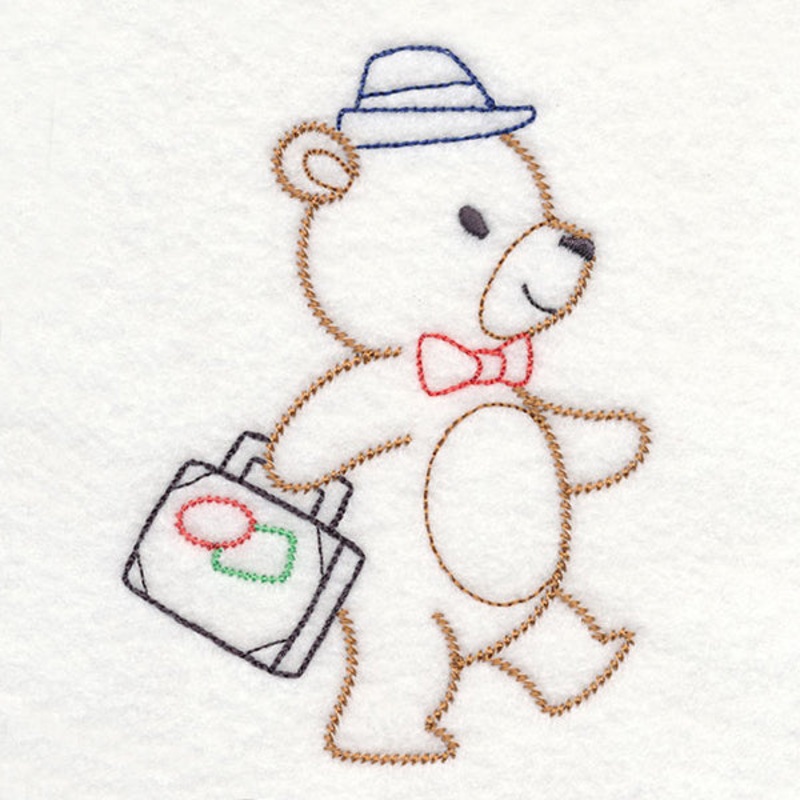 Traveling Teddy Bear – Walking (Vintage)