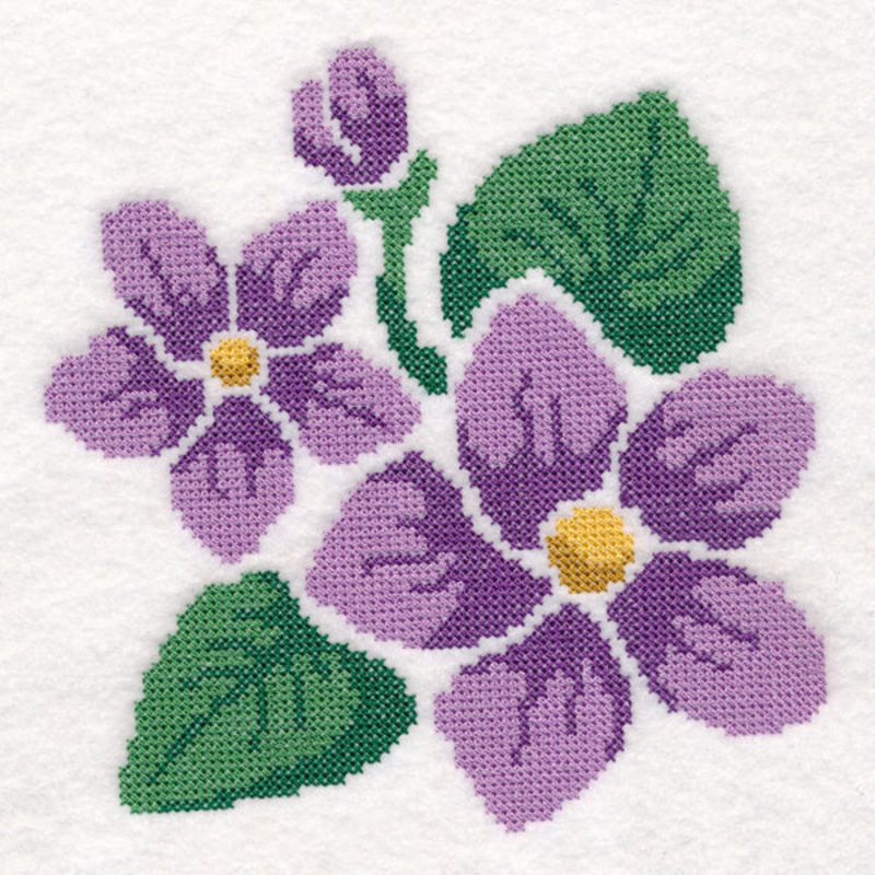 Violet (Cross Stitch)|5.99″ x 5.85″ / 152.21mm x 148.59mm|5″ x 4.85″ / 126.92mm x 123.19mm|All Sizes