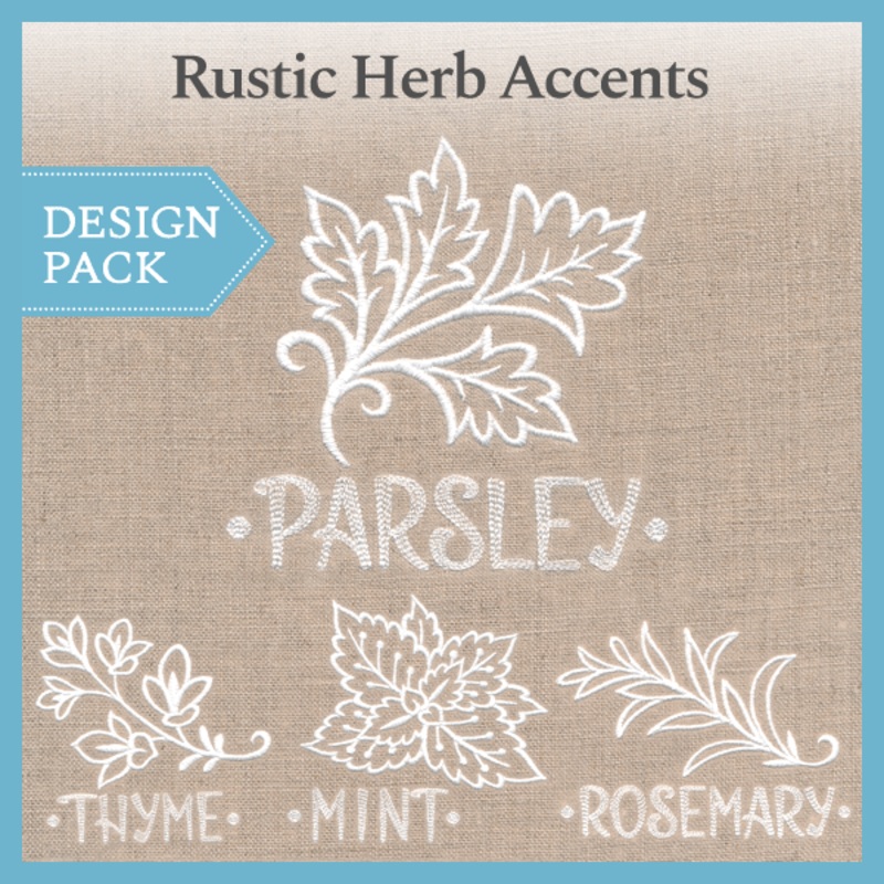 A Rustic Herb Accents Design Pack