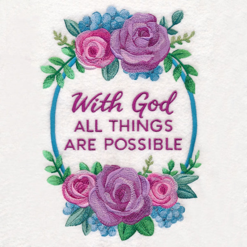 All Things Are Possible|10.02″ x 6.89″ / 254.45mm x 174.92mm|8.52″ x 5.87″ / 216.47mm x 149.02mm|7.76″ x 5.34″ / 196.99mm x 135.56mm|6.85″ x 4.71″ / 174.03mm x 119.67mm|All Sizes