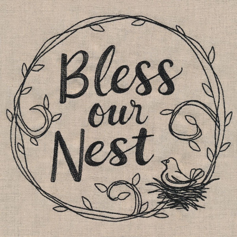 Bless Our Nest|7.16″ x 7.81″ / 181.86mm x 198.37mm|6.42″ x 7.01″ / 163.15mm x 177.94mm|5.73″ x 6.26″ / 145.6mm x 159.01mm|4.85″ x 5.29″ / 123.11mm x 134.45mm|3.52″ x 3.85″ / 89.49mm x 97.77mm|All Sizes