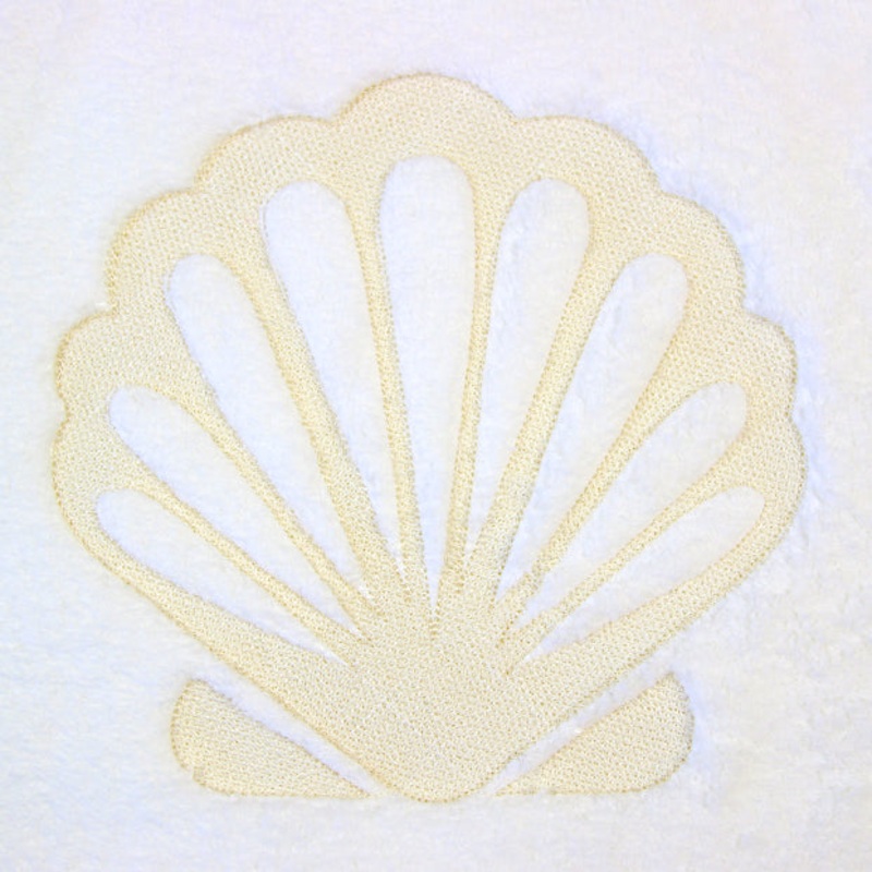 Blissful Fan Seashell (Embossed)