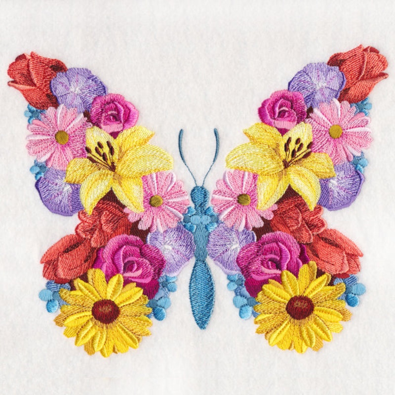 Butterfly Bouquet|6.89″ x 8.51″ / 174.9mm x 216.05mm|5.86″ x 7.24″ / 148.75mm x 183.79mm|4.86″ x 6″ / 123.38mm x 152.44mm|All Sizes