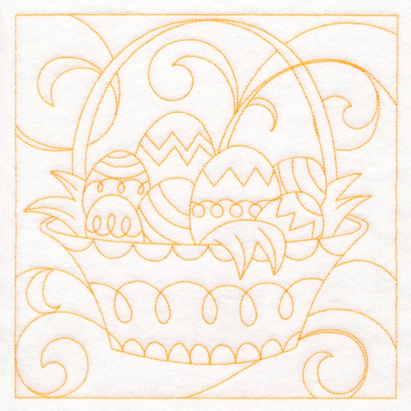 Easter Quilting – Basket (Double Run)