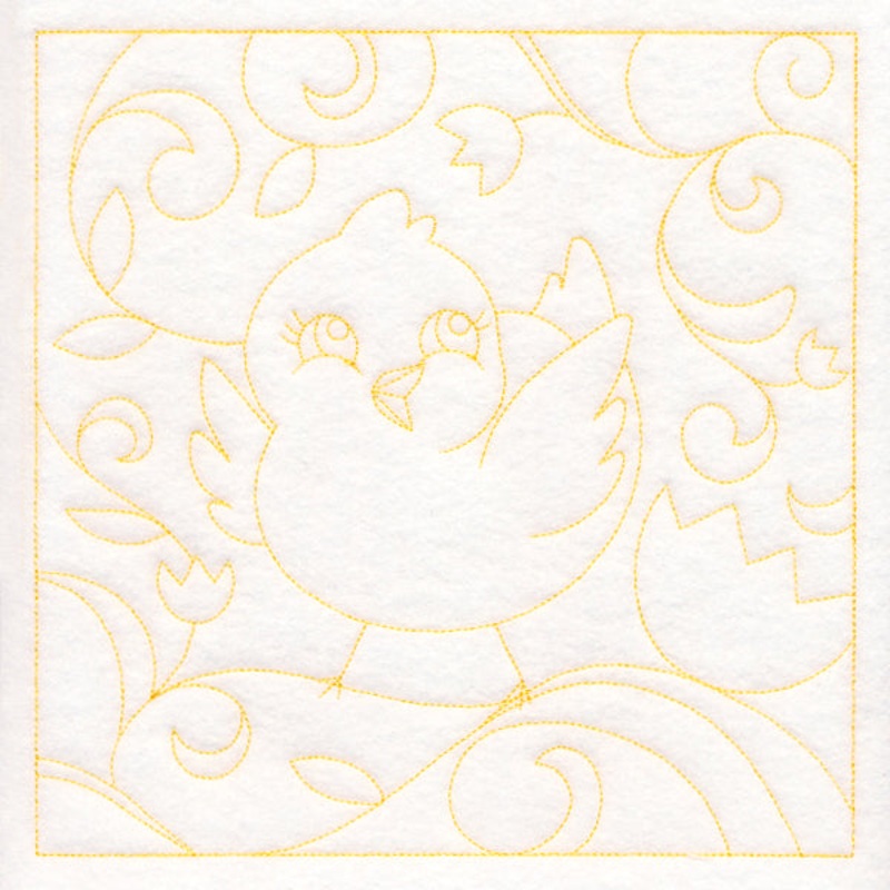 Easter Quilting – Chick (Double Run)