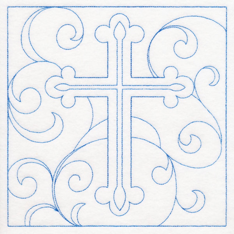 Easter Quilting – Cross (Double Run)