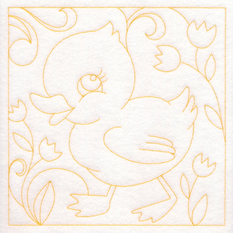 Easter Quilting – Duckling (Double Run)