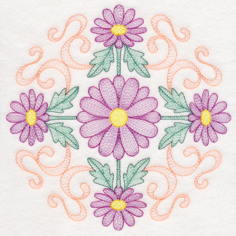 Fancy Floral Medallion – Daisy