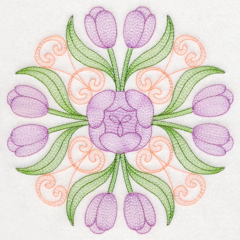 Fancy Floral Medallion – Tulip