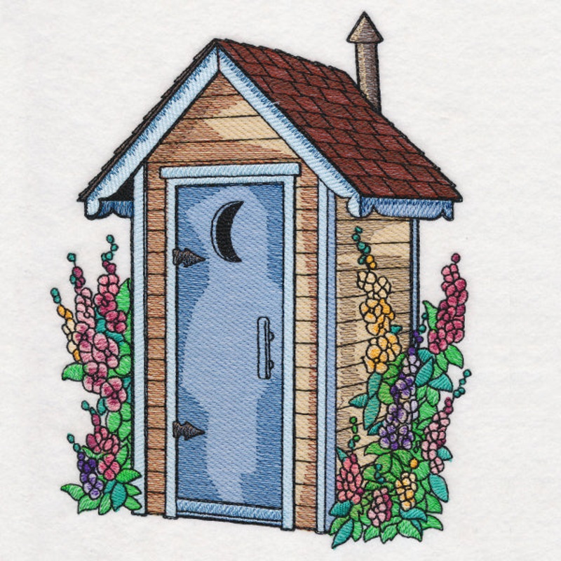 Floral Outhouse|8.68″ x 6.85″ / 220.41mm x 173.96mm|7.41″ x 5.84″ / 188.23mm x 148.43mm|6.17″ x 4.87″ / 156.8mm x 123.73mm|3.85″ x 3.04″ / 97.83mm x 77.18mm|All Sizes