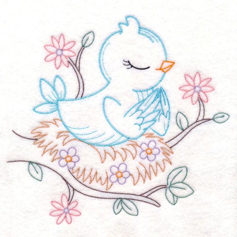 Praying Woodland Pals – Bird (Vintage)