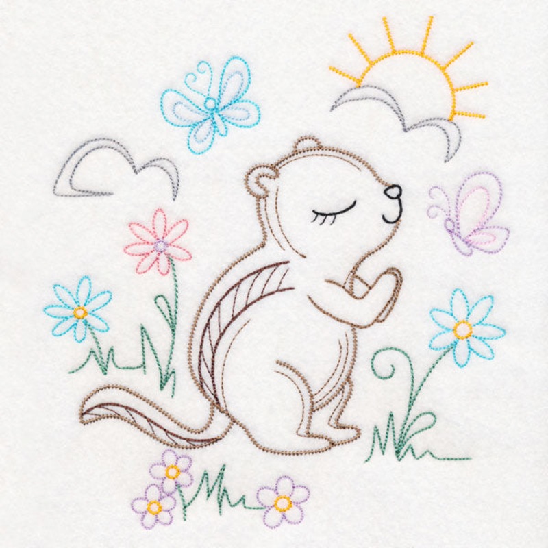 Praying Woodland Pals – Chipmunk (Vintage)