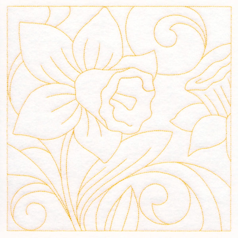 Spring Quilting – Daffodil (Double Run)
