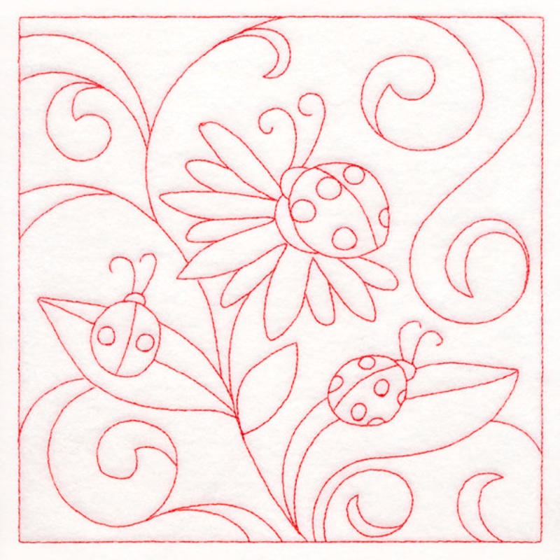 Spring Quilting – Ladybugs (Double Run)