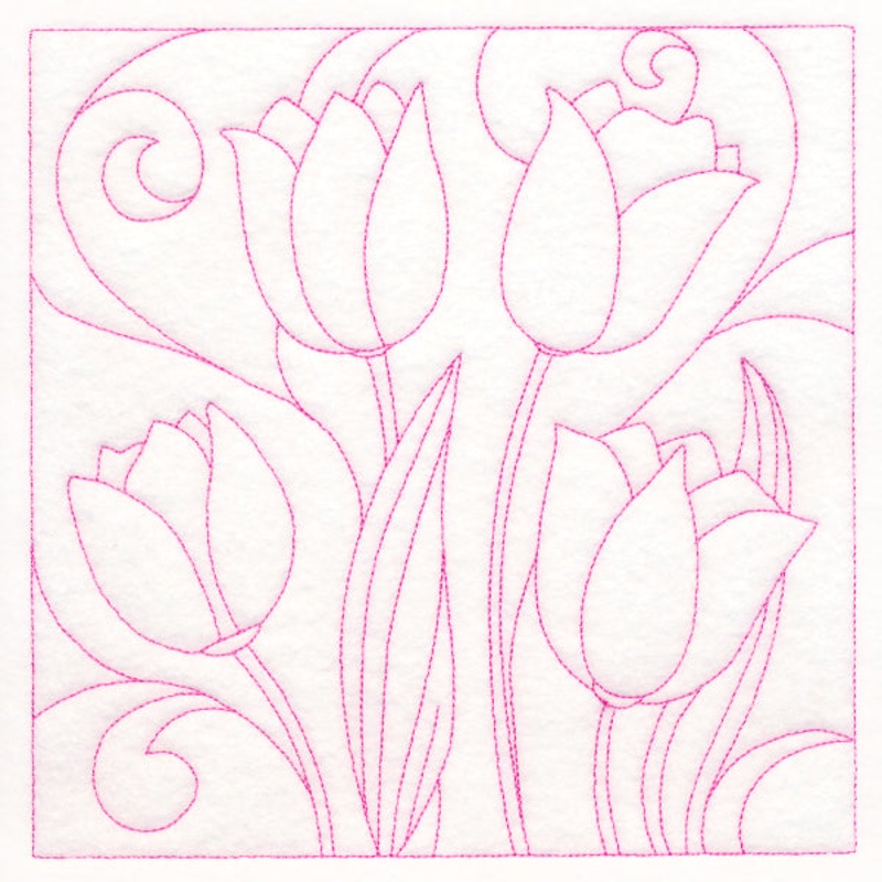Spring Quilting – Tulips (Double Run)