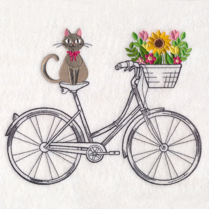 Sunny Ride Kitty|6.86″ x 8.47″ / 174.14mm x 215.24mm|5.86″ x 7.24″ / 148.74mm x 183.83mm|4.86″ x 6″ / 123.35mm x 152.35mm|All Sizes