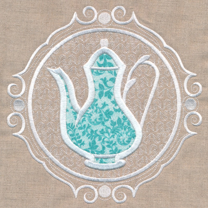 Teapot Cameo (Applique)|7.79″ x 7.8″ / 197.84mm x 198.08mm|6.89″ x 6.9″ / 175.01mm x 175.22mm|5.87″ x 5.88″ / 149.07mm x 149.25mm|4.86″ x 4.87″ / 123.53mm x 123.67mm|3.86″ x 3.87″ / 98.15mm x 98.27mm|All Sizes