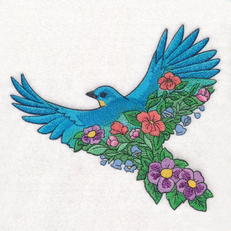 Bluebird Bouquet|6.85″ x 7.75″ / 173.99mm x 196.79mm|5.85″ x 6.62″ / 148.59mm x 168.06mm|4.85″ x 5.49″ / 123.19mm x 139.33mm|All Sizes