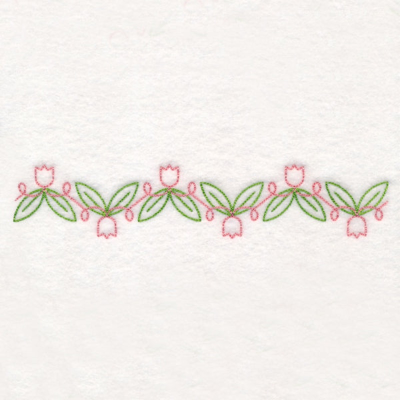 Chic Tulip Border (Vintage)|1.53″ x 7.82″ / 38.82mm x 198.51mm|1.34″ x 6.87″ / 34.12mm x 174.38mm|1.15″ x 5.87″ / 29.17mm x 148.98mm|0.94″ x 4.85″ / 24mm x 123.19mm|0.75″ x 3.85″ / 19.05mm x 97.78mm|All Sizes
