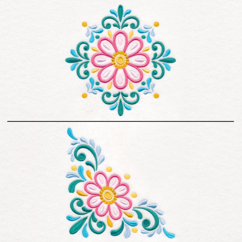 Daisy Burst Pillow Pair|5.86″ x 5.89″ / 148.84mm x 149.61mm|4.87″ x 4.86″ / 123.7mm x 123.44mm|3.87″ x 3.87″ / 98.34mm x 98.38mm|All Sizes