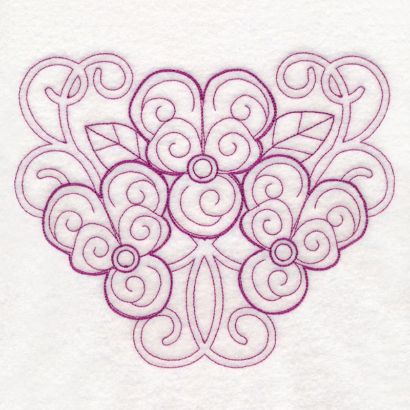 Delicate Violet Doodle (Vintage)