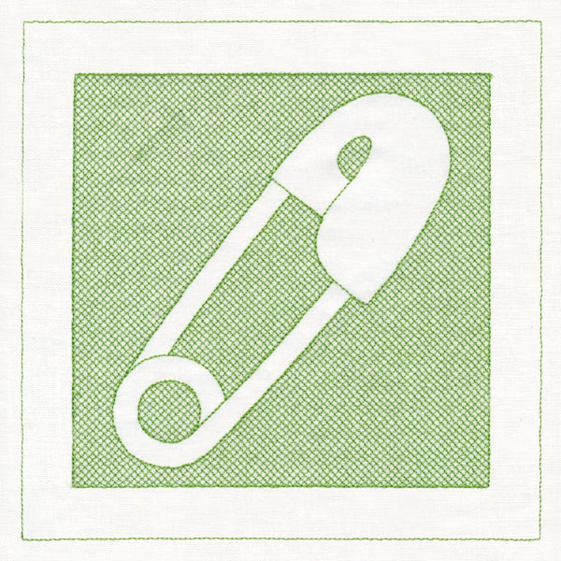 Diaper Pin (Trapunto)|7.8″ x 7.8″ / 198.12mm x 198.12mm|6.9″ x 6.9″ / 175.26mm x 175.26mm|5.9″ x 5.9″ / 149.86mm x 149.86mm|4.9″ x 4.9″ / 124.46mm x 124.46mm|3.9″ x 3.9″ / 99.06mm x 99.06mm|All Sizes