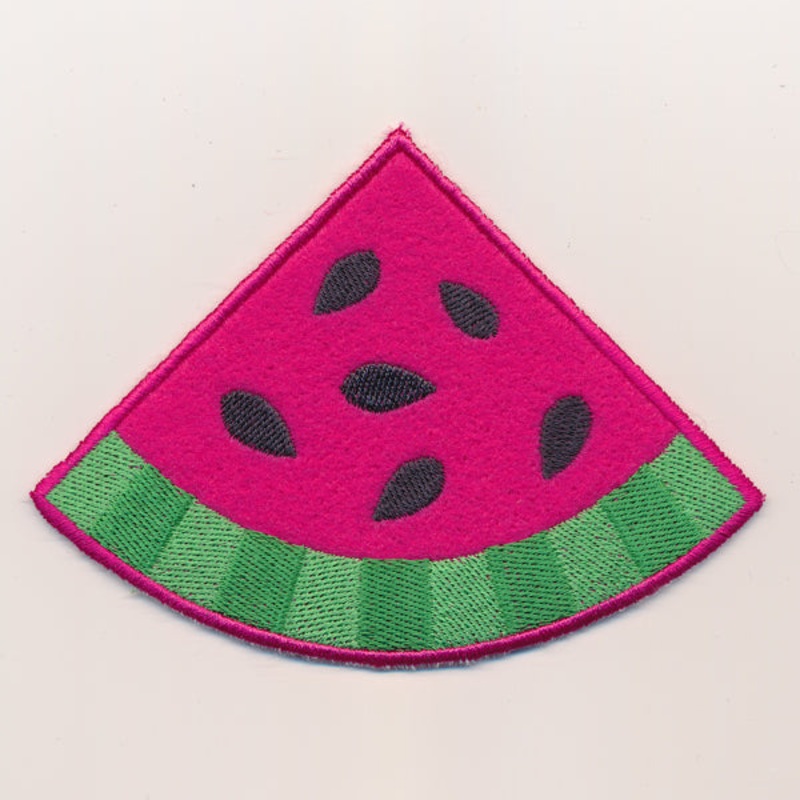 Watermelon (In-the-Hoop)|4.16″ x 5.77″ / 105.66mm x 146.61mm|2.38″ x 3.3″ / 60.43mm x 83.7mm|All Sizes