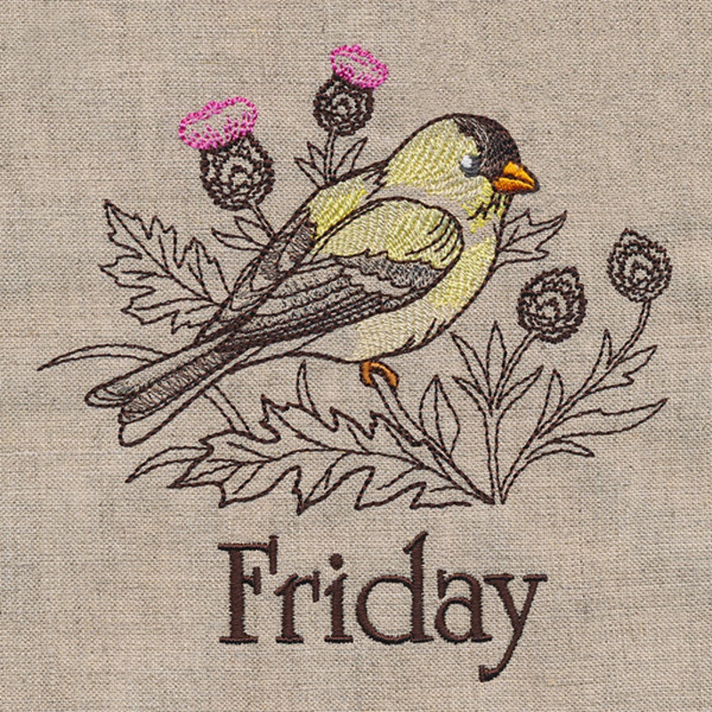 Blessed Friday – Goldfinch and Thistle
