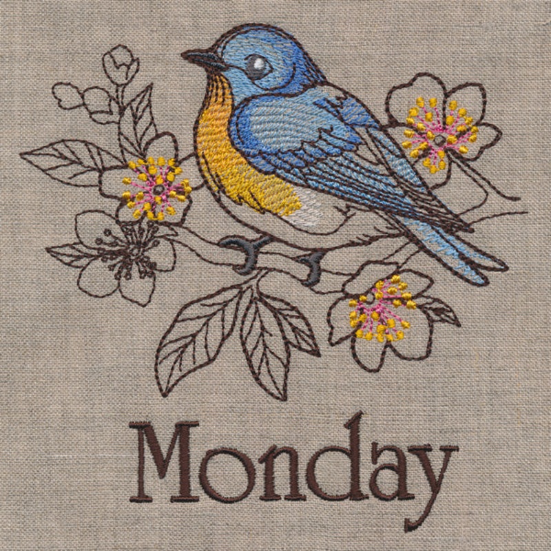 Blessed Monday – Bluebird and Almond