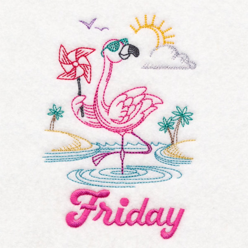 Tropical Flamingo – Friday (Vintage)