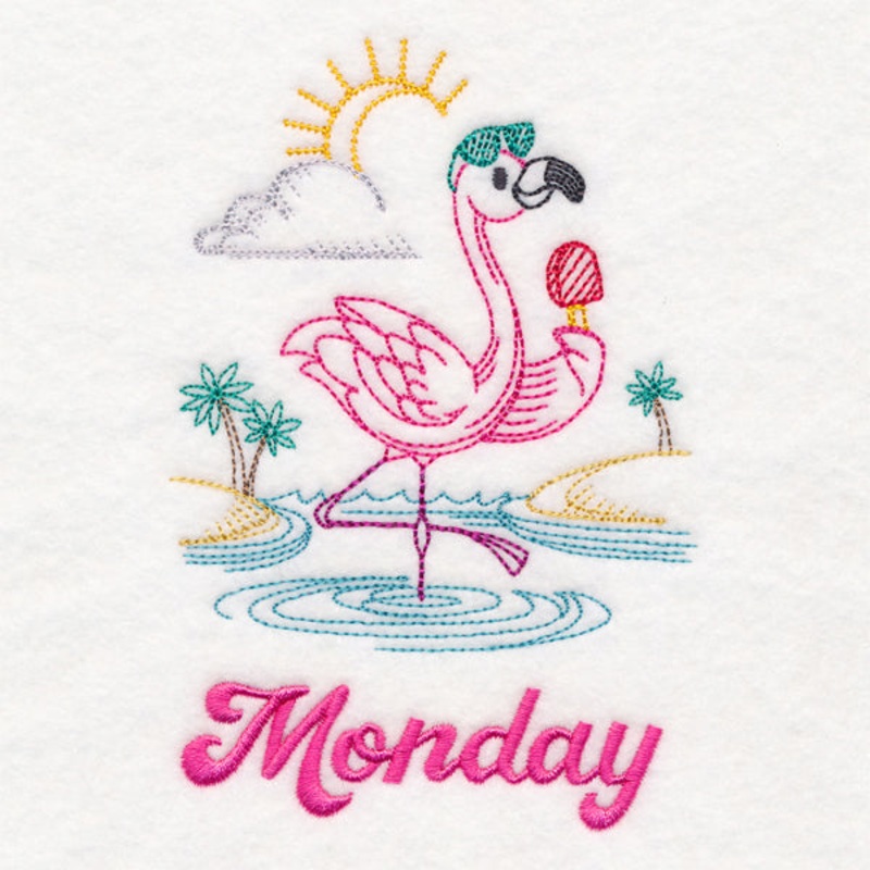 Tropical Flamingo – Monday (Vintage)